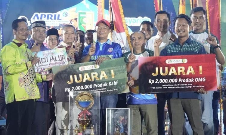 Tumbangkan Juara Bertahan, Alam Cahyo Juara Pacu Jalur 2026