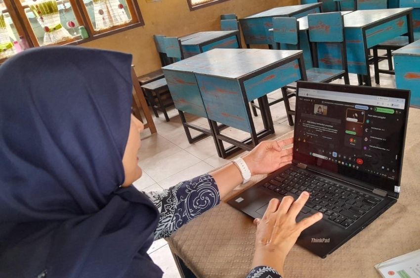 Laksanakan PJJ, UPT SDN 019 Pandau Jaya Minta Orang Tua Awasi Anak