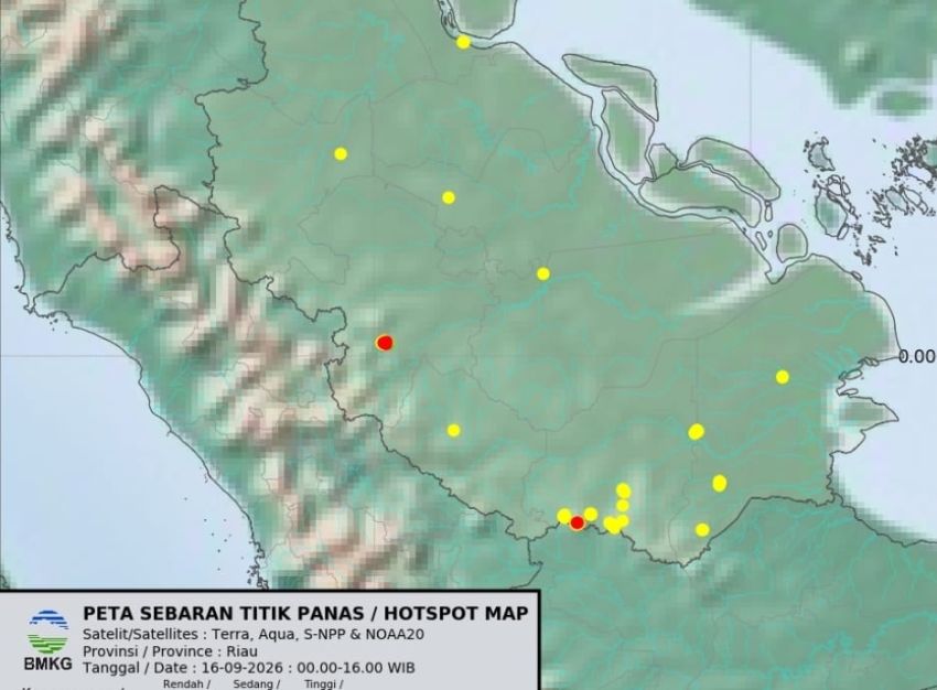 Hotspot di Riau Bertambah Lagi, Kualitas Udara Pekanbaru Masih Tidak Sehat