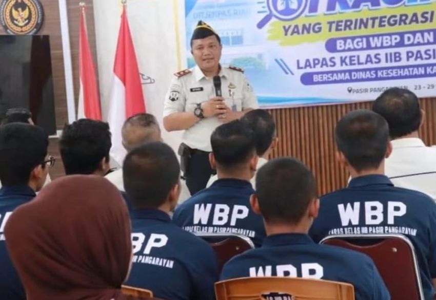 Lapas Pasir Pengaraian dan Dinkes Rohul Gelar Tracing TBC dan Cek Kesehatan Gratis