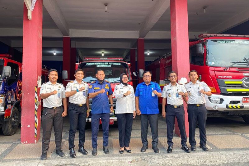 &lrm;Sinergi lintas Instansi di Pekanbaru Perkuat Kesiapsiagaan Hadapi Kebakaran