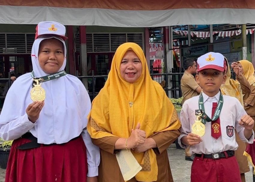 Tiga Murid UPT SDN 024 Tarai Bangun Sabet Medali Emas dan Perunggu pada Kejuaraan Taekwondo dan Pencak Silat