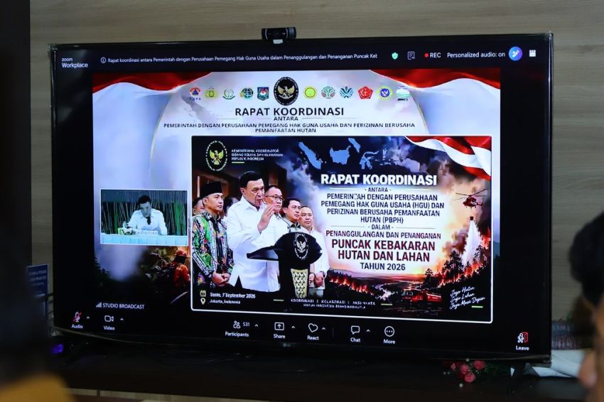 Pemkab Inhil Ikuti Rakor Antara Pemerintah Dengan Perusahaan Pemegang HGU dan Perizinan Berusaha Pemanfaatan Hutan