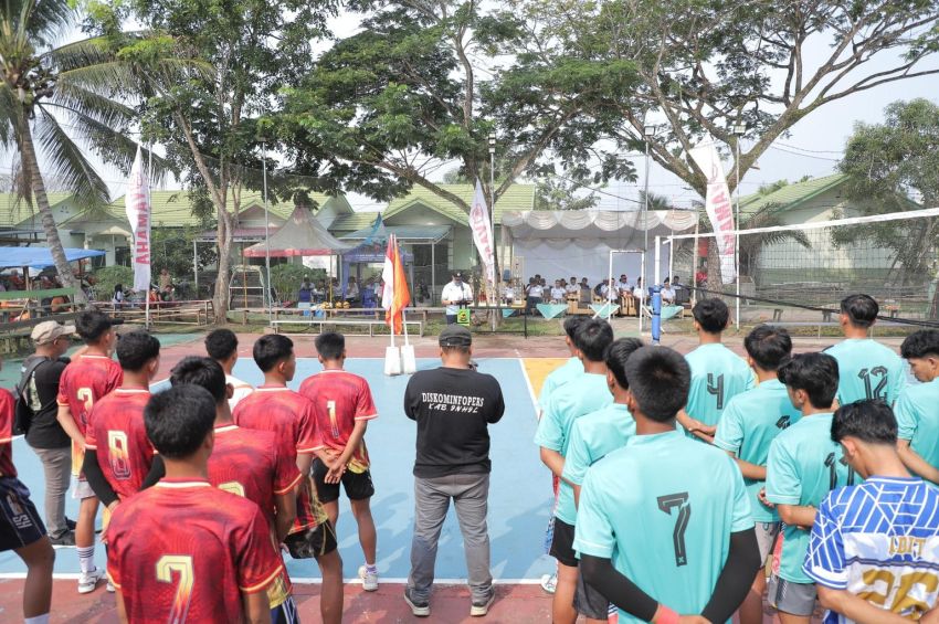 Open Turnamen Volleyball Putra Dandim Cup ke-8 Inhil Resmi Dibuka