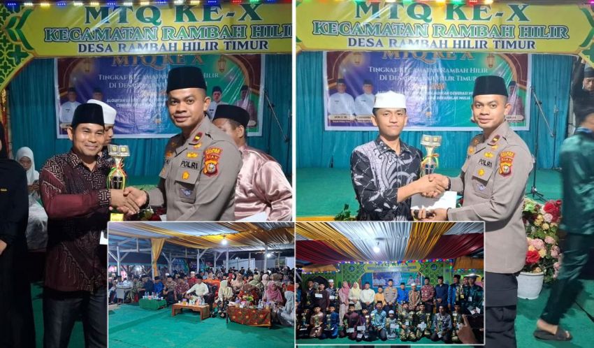 Penutupan MTQ X, Polsek Rambah Hilir Perkuat Sinergi