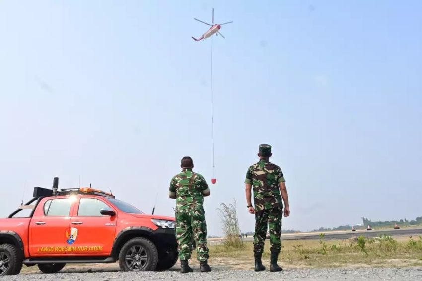 Tim Udara Lanud Rsn Fokus Pemadaman di 4 Daerah Ini
