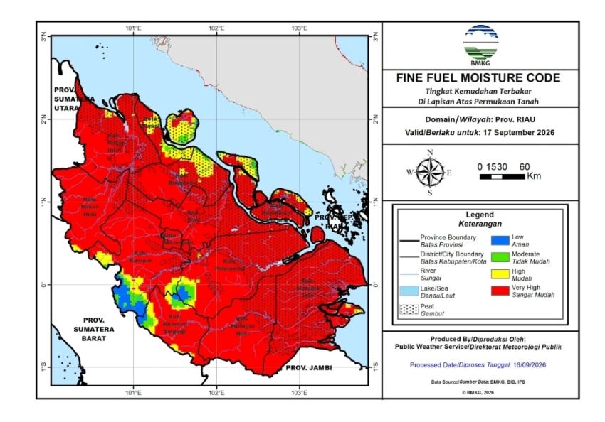 Hotspot Riau Menjadi-jadi, Pagi Ini Jadi 225 Titik