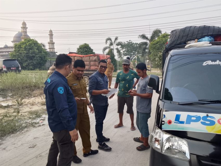 Tidak Ada Izin, Tim Gabungan Amankan Tiga Unit Angkutan Sampah di Pekanbaru
