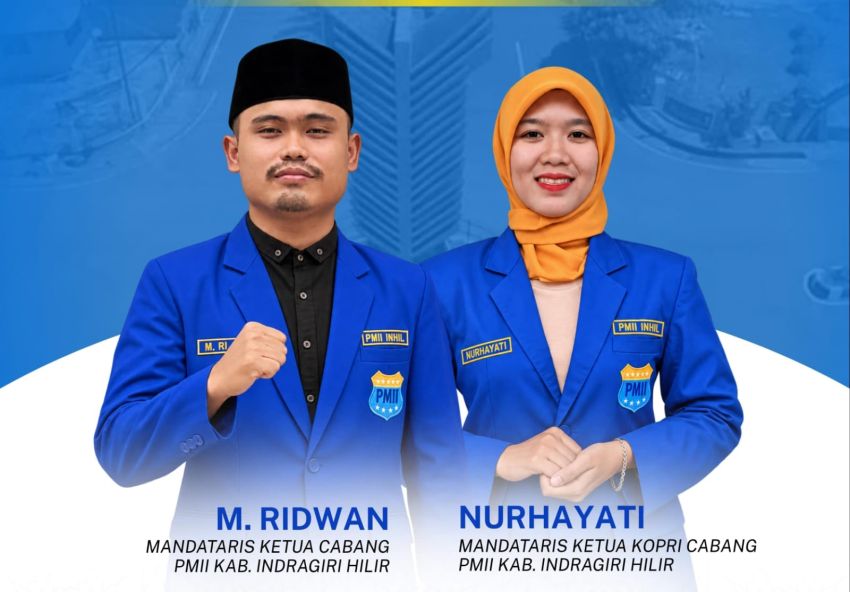 M. Ridwan dan Nurhayati Nahkodai PC PMII dan KOPRI Inhil Periode 2026&ndash;2027