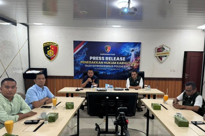3.394 Hektare Lahan Riau Terbakar, 65 Orang Tersangka