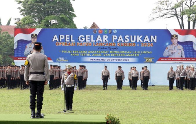 Tingkatkan Kesadaran Lalu Lintas, Polda Riau Gelar Operasi Patuh Lancang Kuning 2026