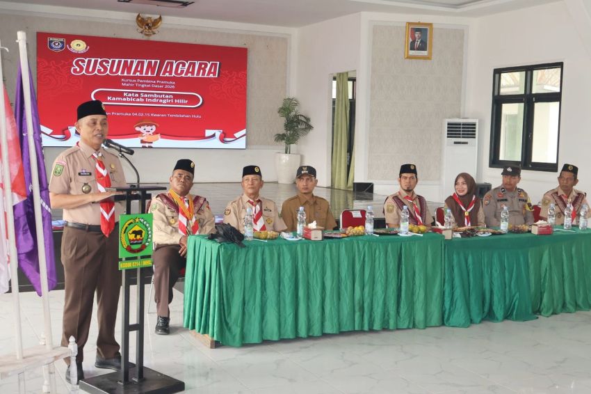 Bupati Inhil H. Herman Dorong Pembina Pramuka Saling Belajar dan Berbagi Pengalaman