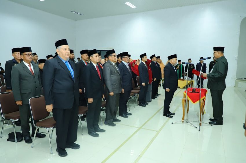 Bupati Diwakili Sekda Lantik 18 Pejabat Di Lingkungan Pemkab Inhil