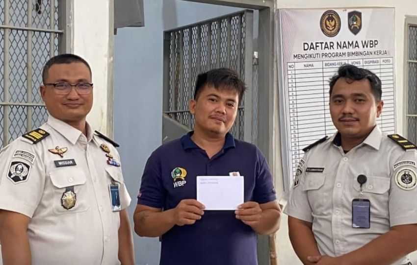 Bimker Lapas Narkotika Rumbai Salurkan Premi untuk WBP Aktif dan Produktif