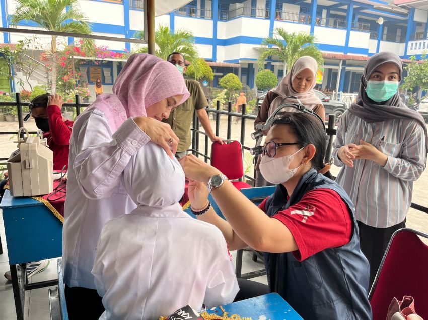 Mega Bakti Kesehatan Nasional, PP PERHATI-BKL Gelar Kegiatan di UPT SDN 024 Tarai Bangun